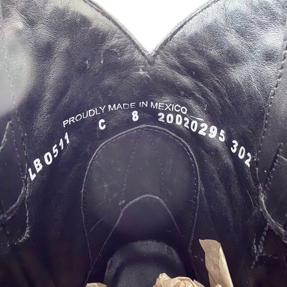 Lane DOLLY Womens Cowboy Bootie 8 Black Bling Western Cowgirl Short Ankle Boots - Picture 9 of 11